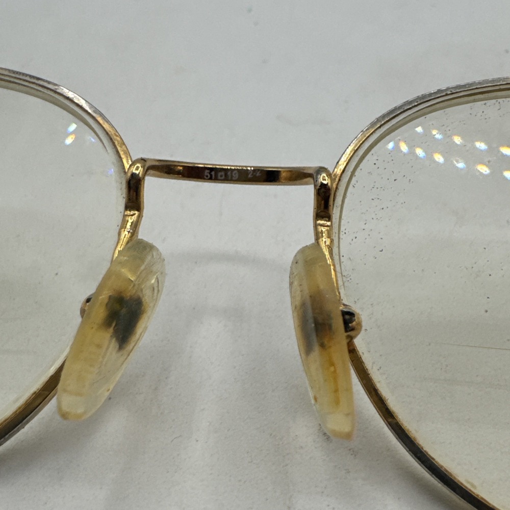 GUCCI GG 1311 63S 51[]19 140 Gold Eyeglass/Sunglass Frames Red W/ Leather Case - Picture 7 of 11